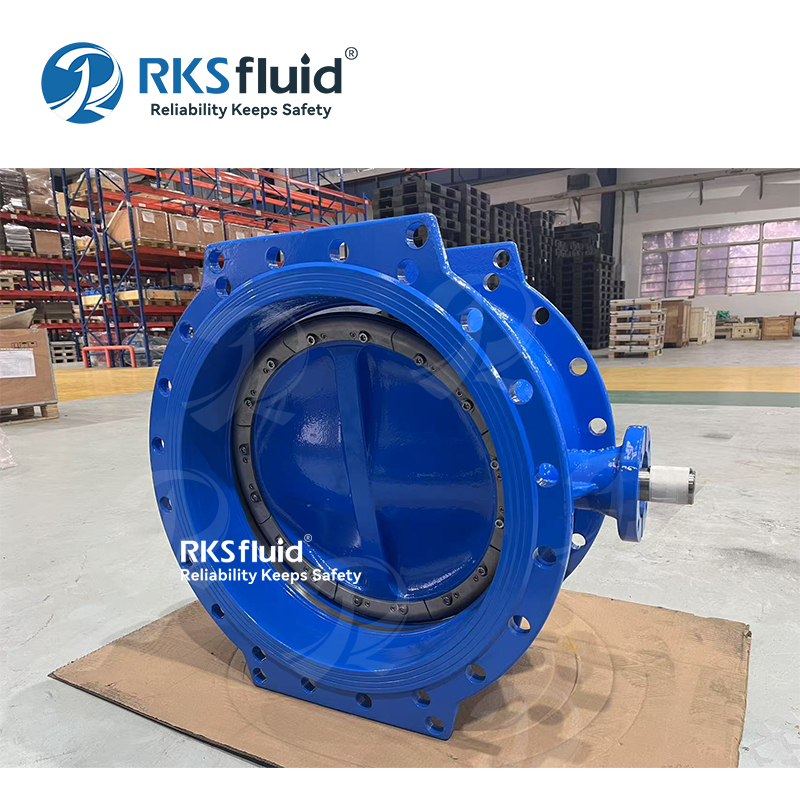 Conexión con brida personalizada DN1800 Válvula de mariposa de sellado excéntrico doble PN10/16