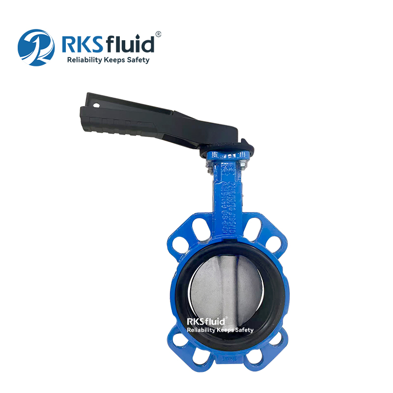 China Manufacturing duktile Gusseisen DN100 DN200 Wafer Lug Typ Butterfly Ventil Custom