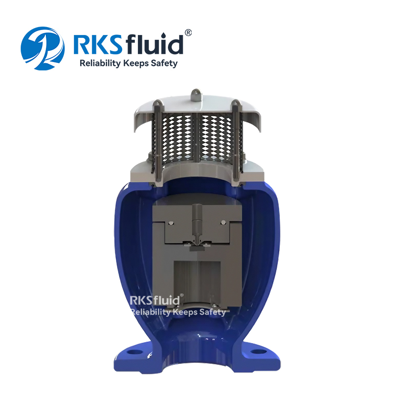 Válvula de aire de combinación eficiente duradera DN150 PN16 para aguas residuales