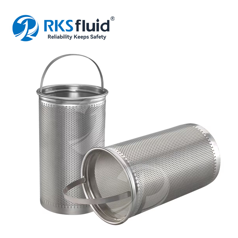 OEM Customizable ANSI Flanged Ends Industrial T Type Strainer Basket Filter Housing