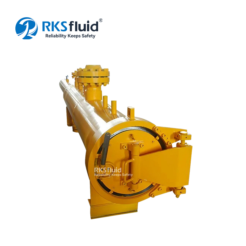 Receptor lanzador de cerdos ASME personalizado para sistema de limpieza de tuberías