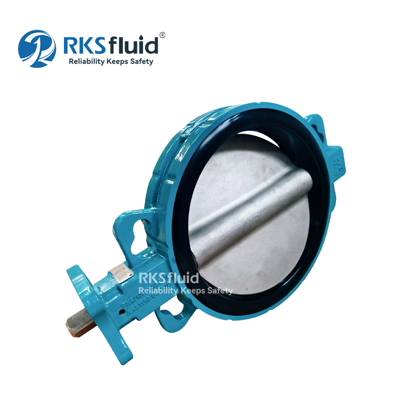 Fabrikpreis Kundenspezifische EPDM-Sitz-Wafer-Absperrklappe PN16 für die Wasseraufbereitung