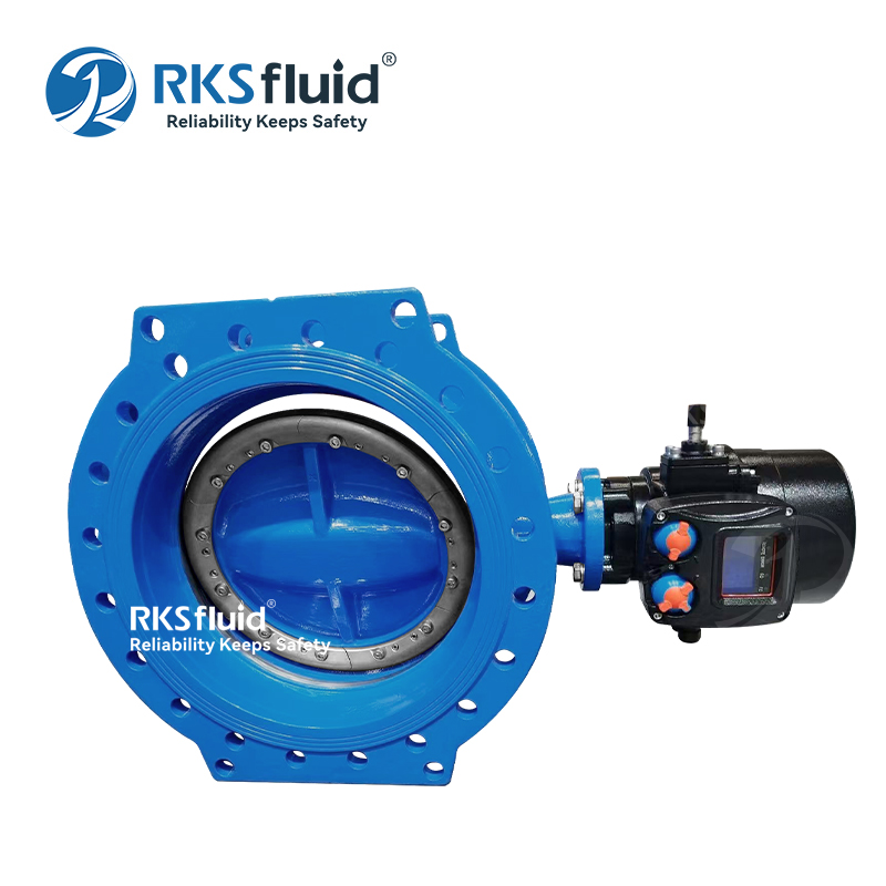 EN558 電動アクチュエータ付きフランジエンドダブル偏心バタフライバルブ
