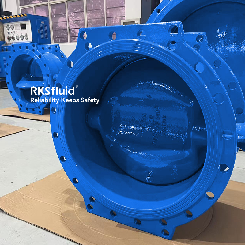 Absperrklappe mit Flansch aus duktilem Gusseisen der Athena-Serie, doppelt exzentrisch, PN10 PN16 PN25