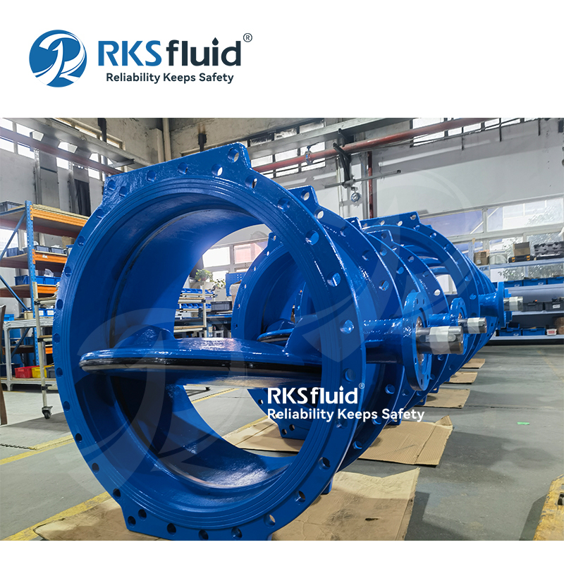 Válvula de mariposa doble excéntrica para aplicación de agua