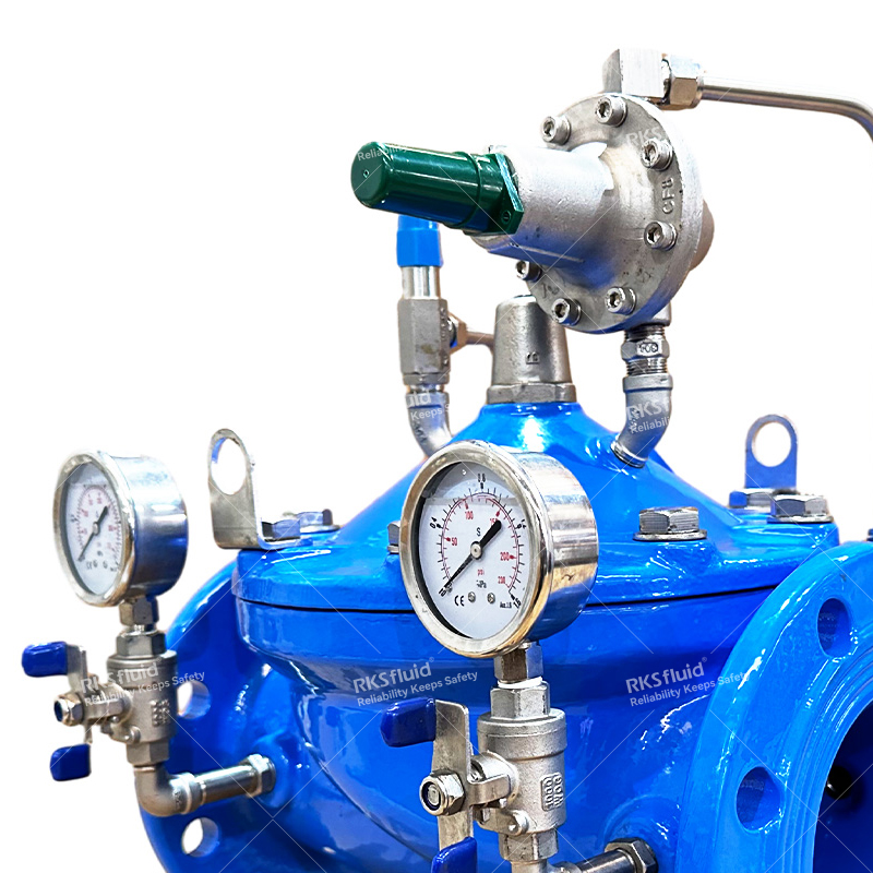 K200/R200 Flange SS304 SS316 Pressure Reducing Valve,Fully Bore/Reduced Bore,DN80 DN100 PN16