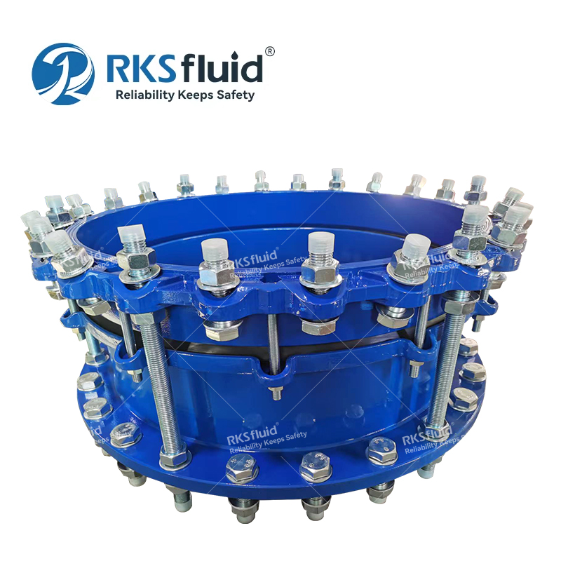 AWWA-C219 Ductile iron 50mm Double Flange Dismantling Joint with Tie Rods for Pumping Stations