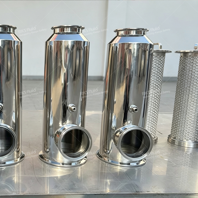 Filtro CDU SS316L personalizado para refrigeración líquida AI, baja caída de presión y refrigeración GPU a prueba de fugas, 25/50/250/500um