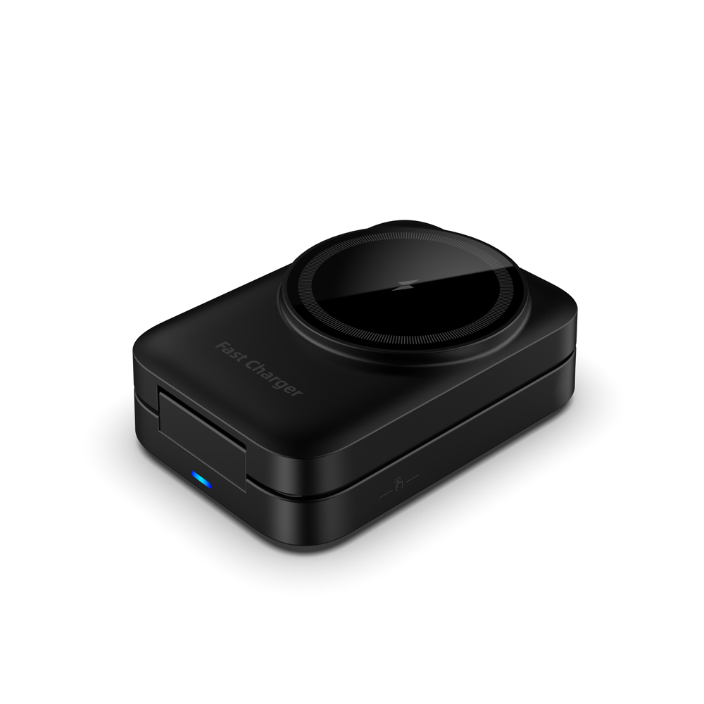 OEM ODM anpassbare faltbare magnetische kabellose Ladestation mit einstellbarem Touch-Nachtlicht für iWatch-Ohrhörer und iPhone (MH-Q530)