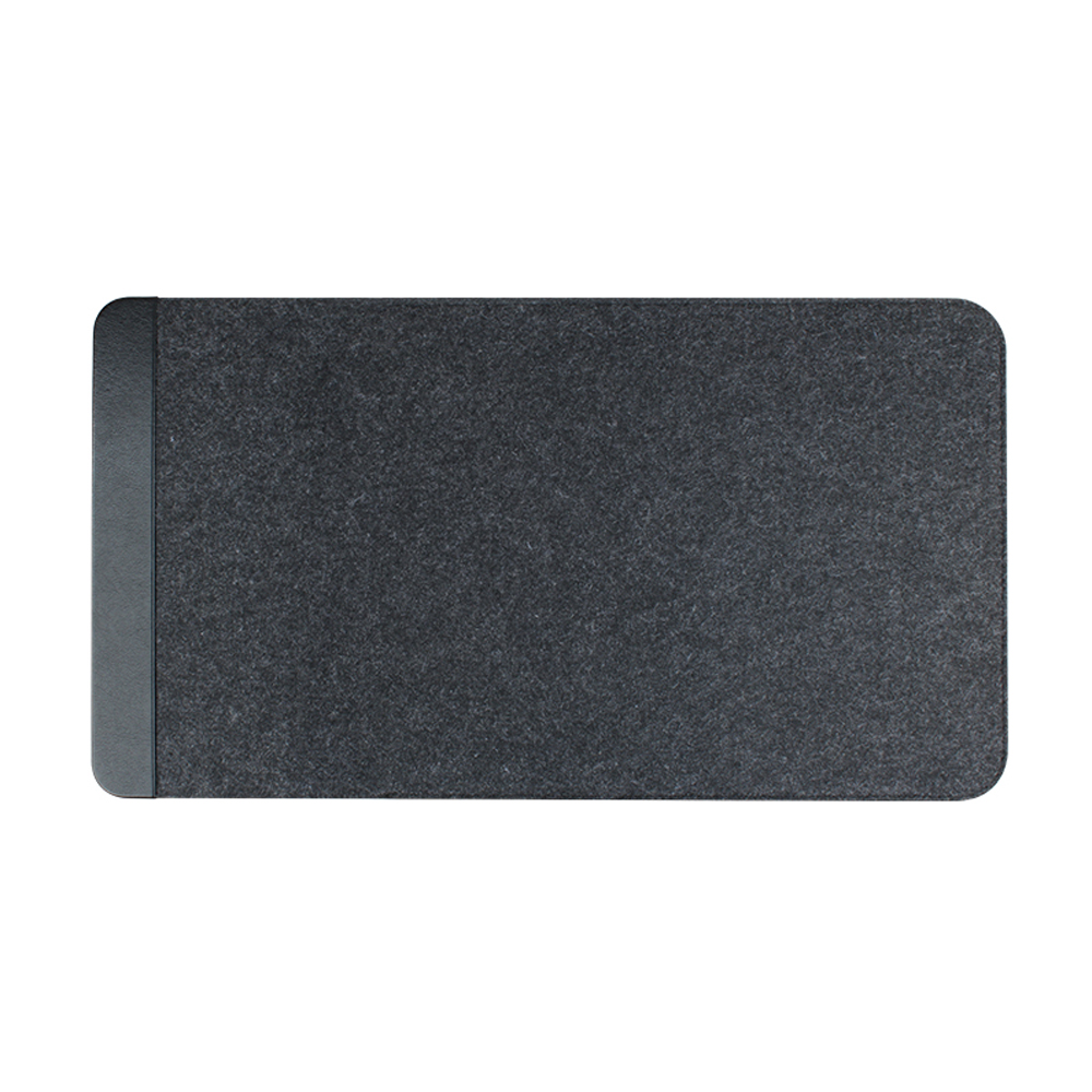 Tappetino per mouse e custodia per laptop con caricabatterie wireless magnetico 4 in 1 con pelle PU personalizzabile per la ricarica del telefono e degli auricolari (MH-D89B)