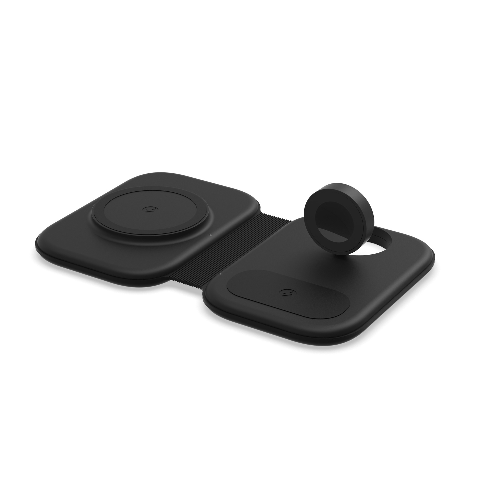 iPhone Apple Watch AirPods (MH-Q480) के लिए 15W MagSafe वायरलेस चार्जिंग के साथ फोल्डेबल 3 इन 1 मैग्नेटिक फास्ट वायरलेस चार्जर पैड