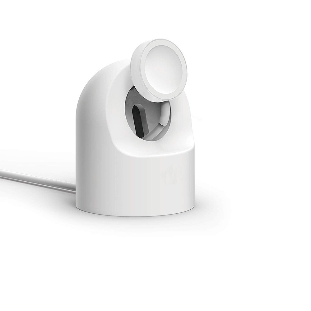Ασύρματη βάση φόρτισης Premium σιλικόνης για Apple Watch με λειτουργία Nightstand και λειτουργία διαχείρισης καλωδίου (MH-D35) με αντοχή στις πτώσεις