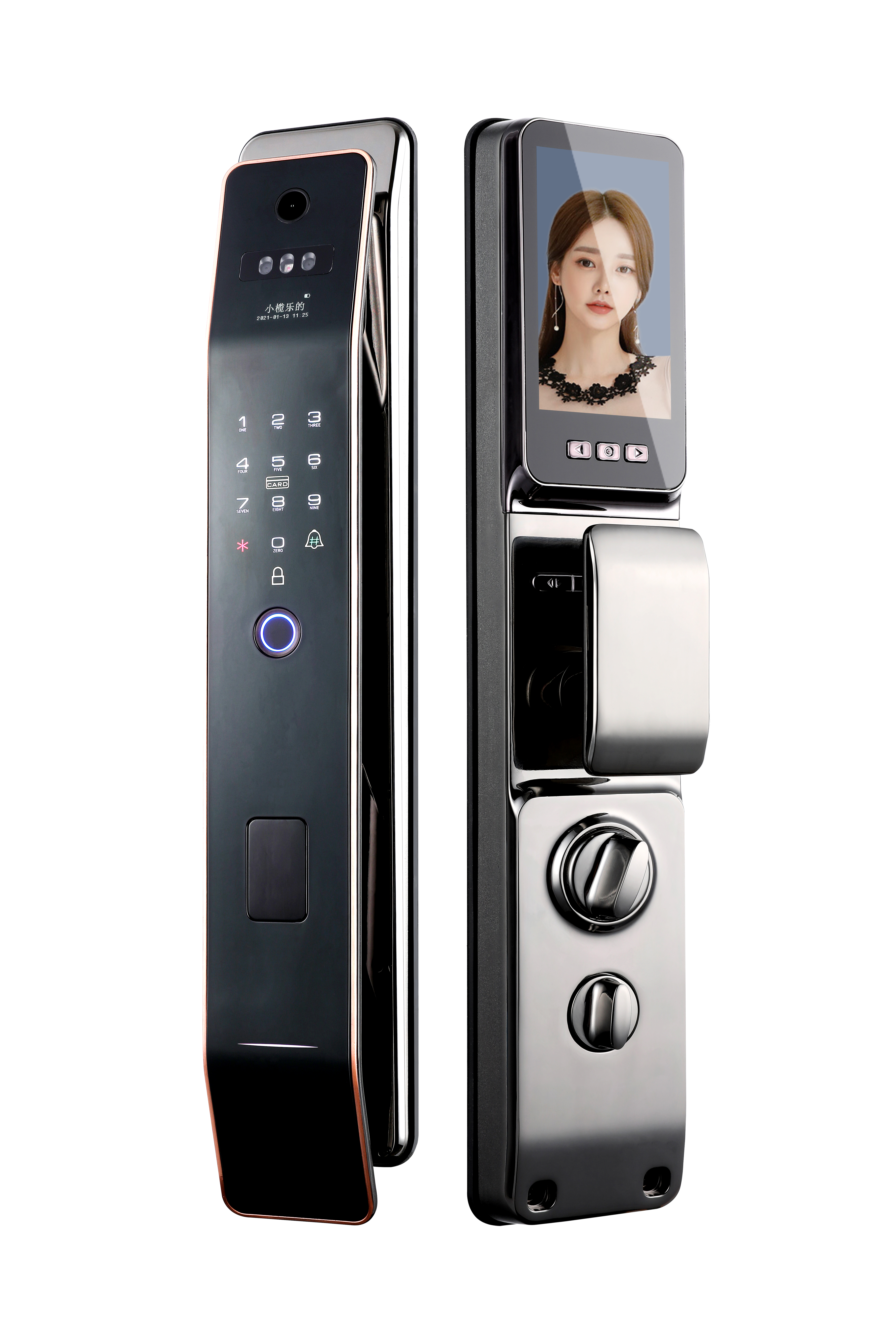 3D face Biometric Fingerprint Lock install