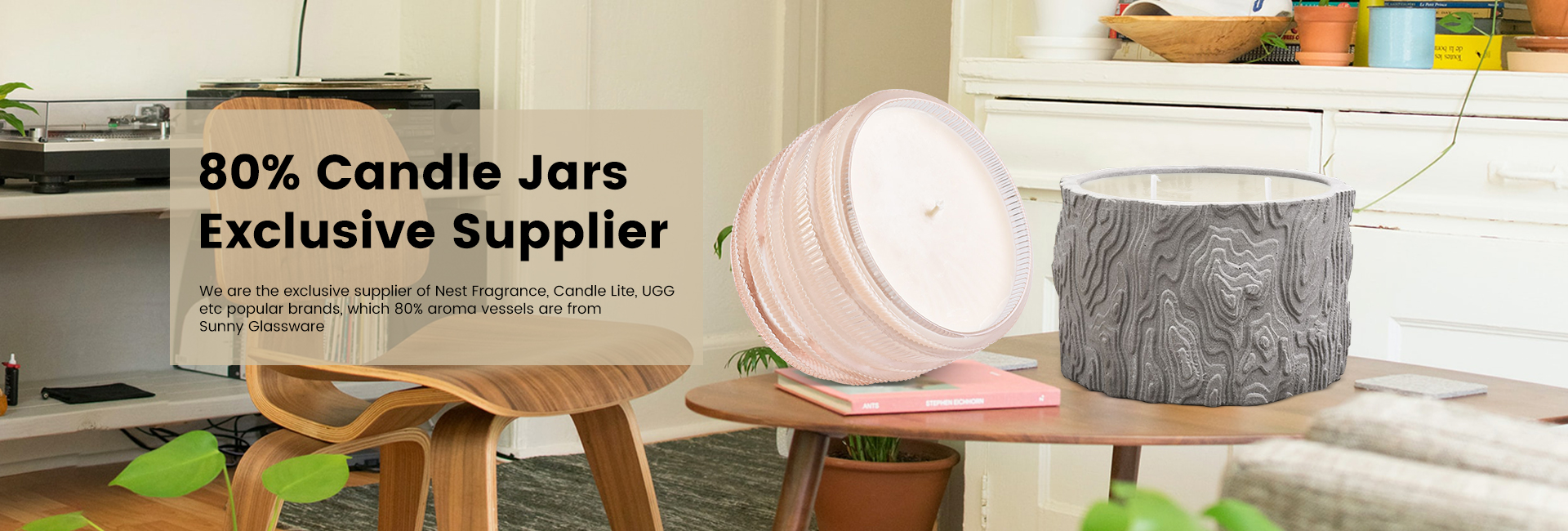 Concrete Candle Containers