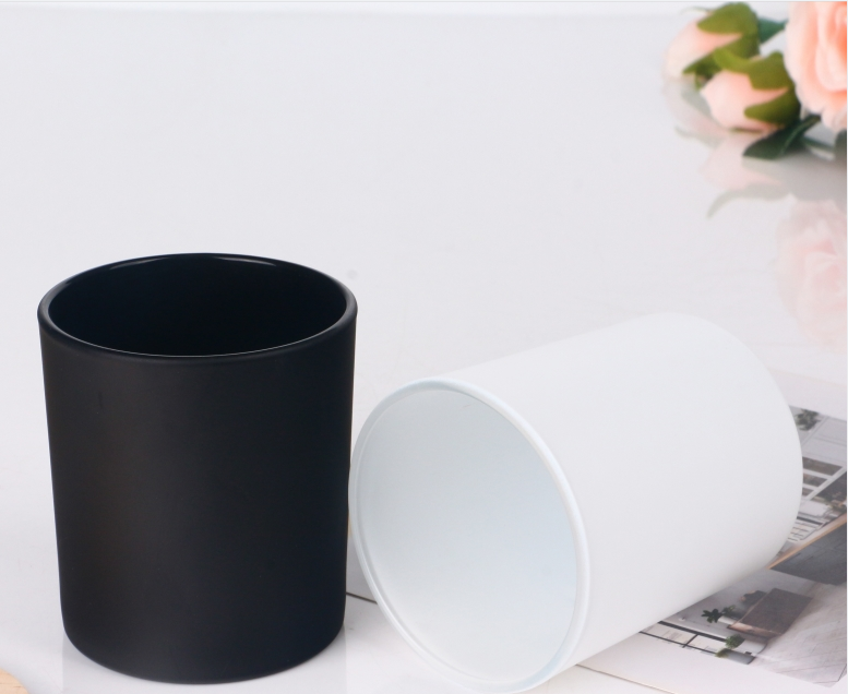 4oz 6oz 10oz 12oz matte black candle jars candle holders for candle making