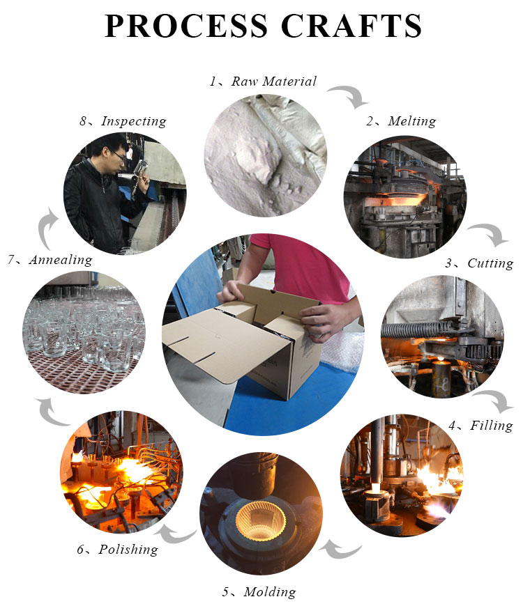 8oz 10oz 12oz empty glass candle jar for candle making