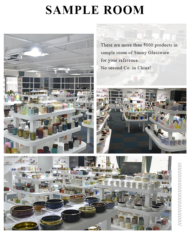 8oz 10oz 12oz empty glass candle jar for candle making