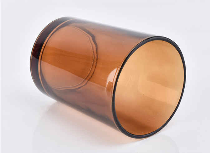 Popular Brown Glass Candle Jars For Candle Making