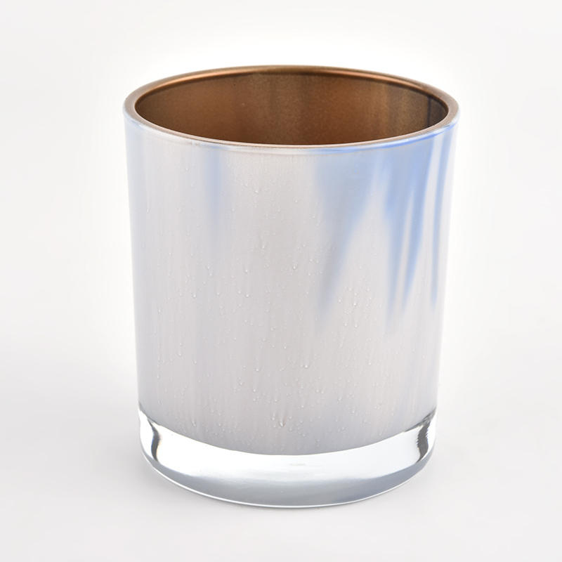 Wholesale luxury decor glass candle jar for candle making