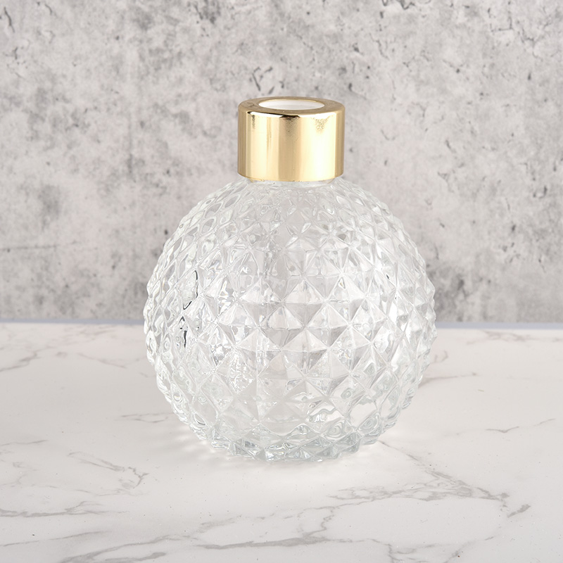 luxury diamond reed diffuser glass bottle with cap Home Fragrance