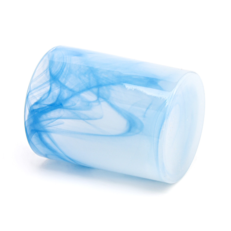 10oz glass candle holder painting glass candle jar for home decor