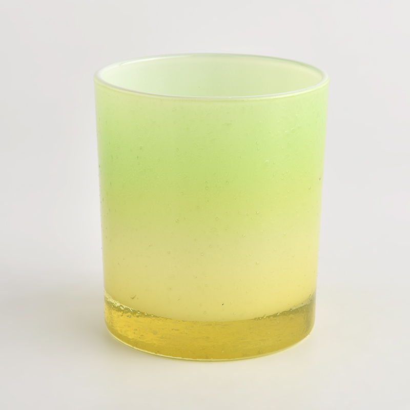 Customized Ombre Color Glass Candle Holders Wholesale