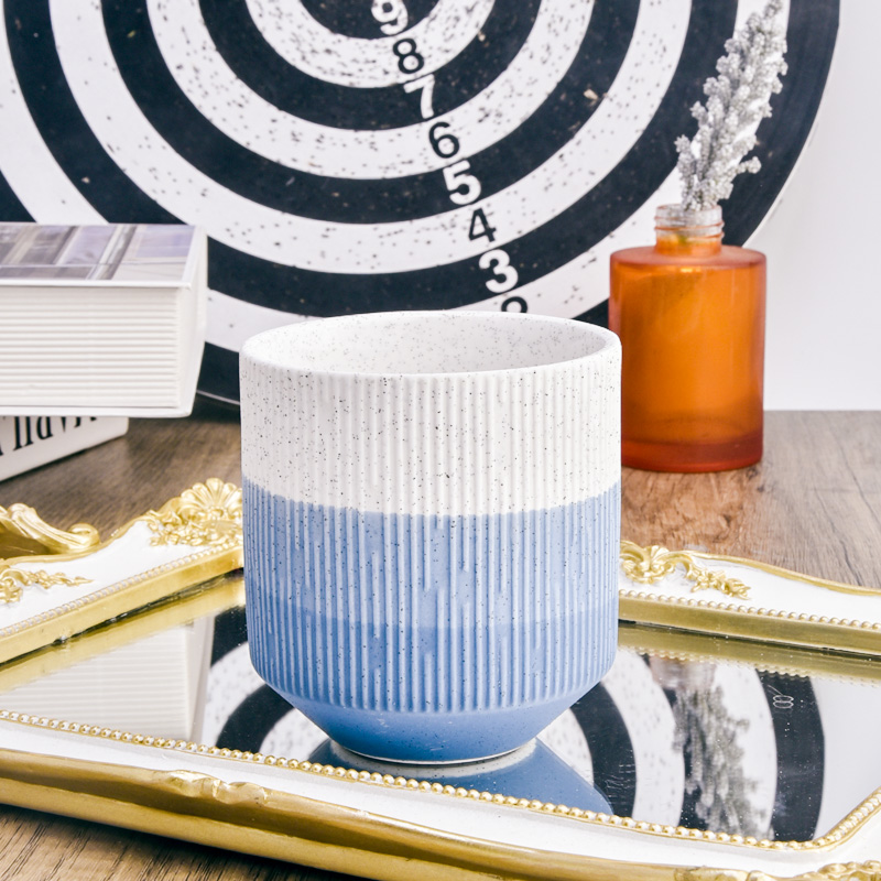 Christmas Ceramic Clay Candle Vessels 10OZ Decorative Candle Jars for Home decor