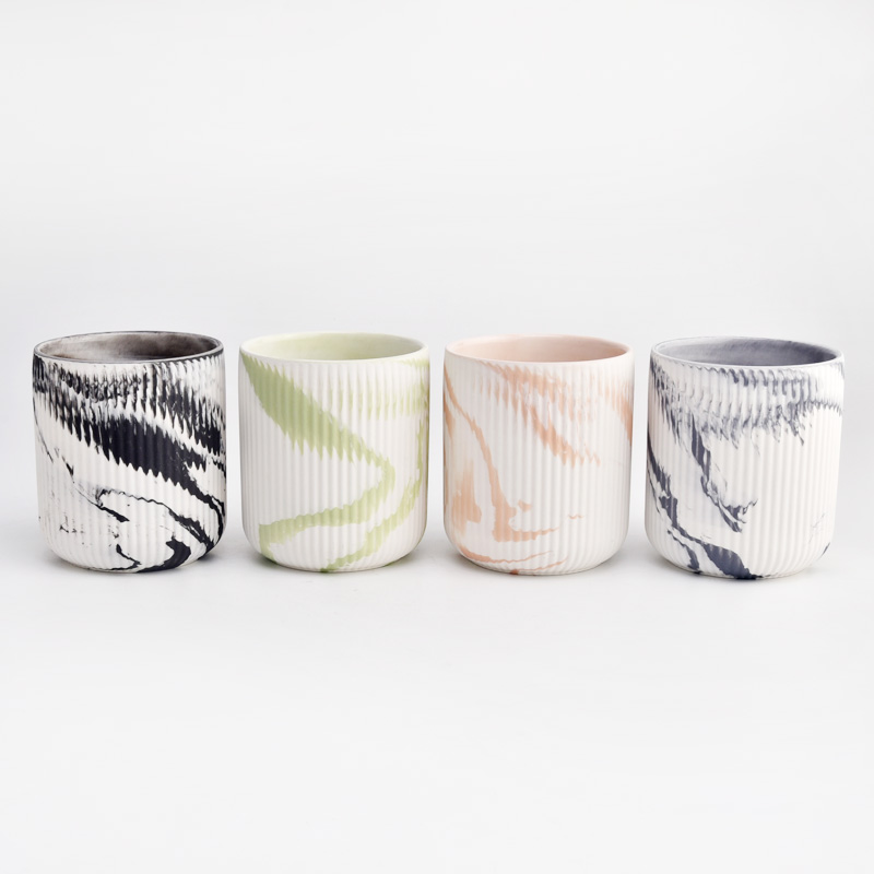 custom ceramic Candle Vessels round Ceramic Candle Jar Wholesale