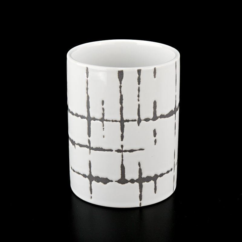 400ml Ceramic Candle Holders 10oz 11oz Customized Candle Vessels Wholesale