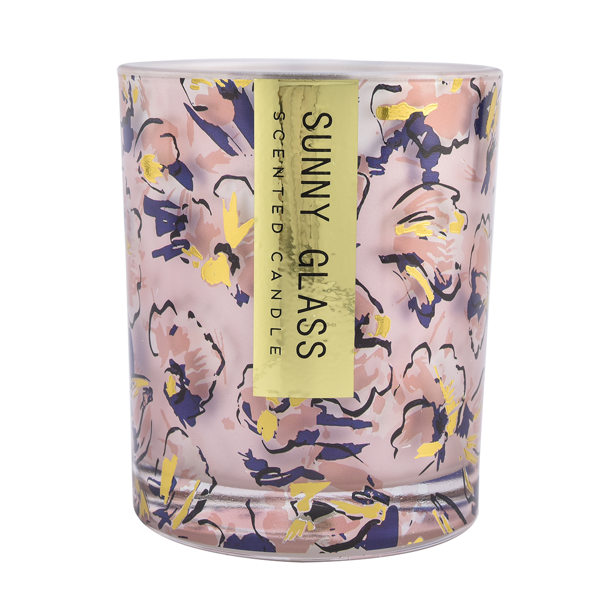 popular design glass candle jar empty candle vessel for wedding and gift