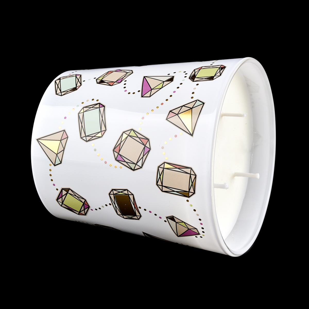 Beautiful Decaling Glass Candle Holders Wholesale Customized Large Glass Candle Holders