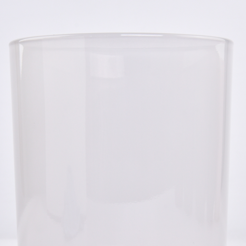 custom empty glass candle jar with round bottom for home decor