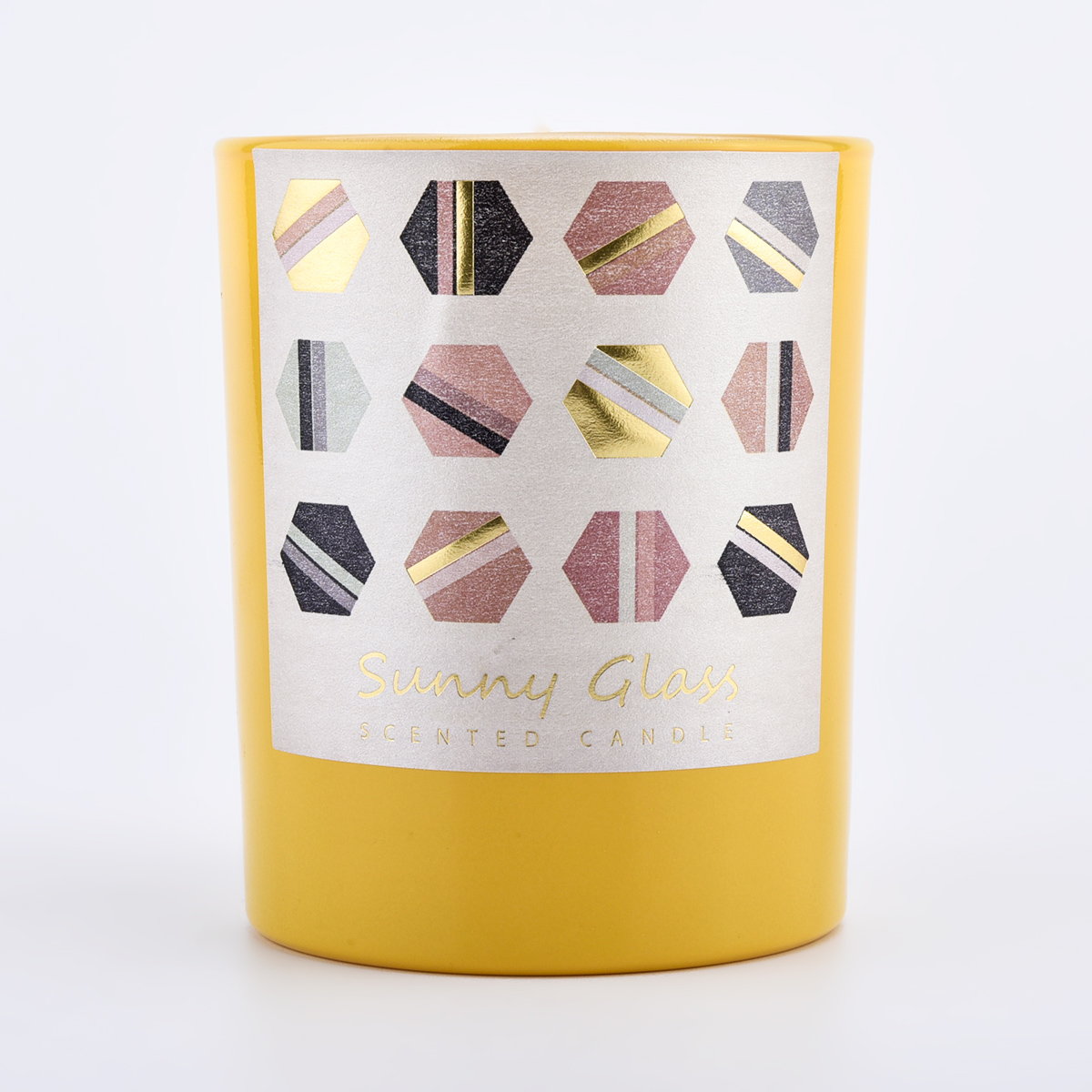 custom color glass jars for candle making 8oz glass candle holder