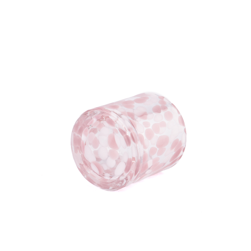 Handmade glass vessels for candle 5oz glass container wholesale