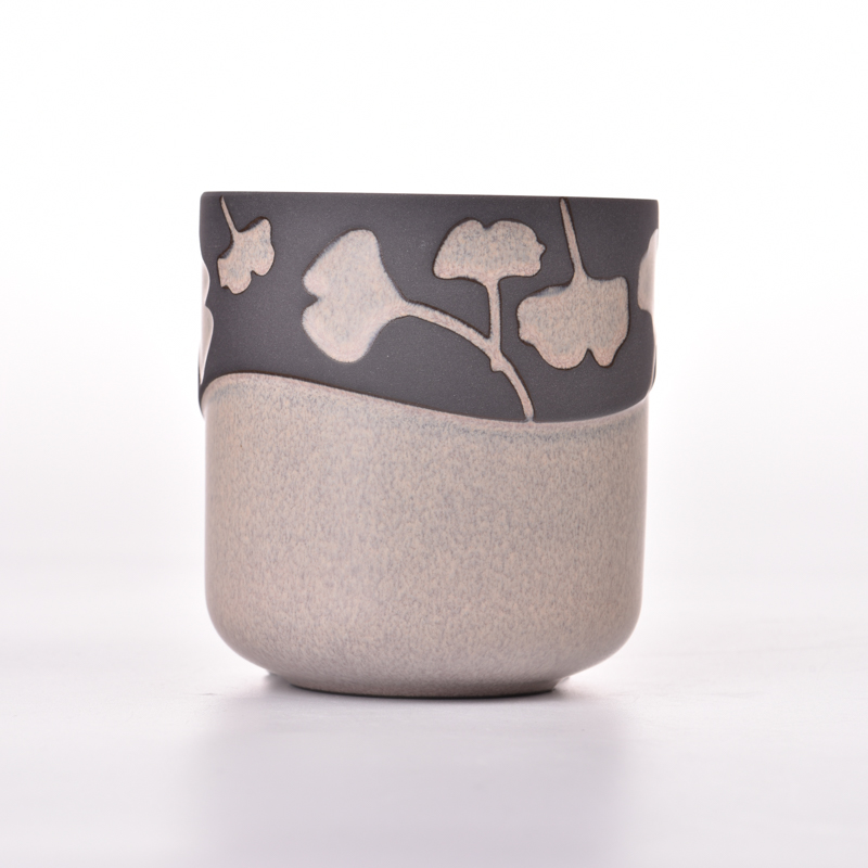 Round Bottom Cylinder Shape Ceramic vessels for candle making