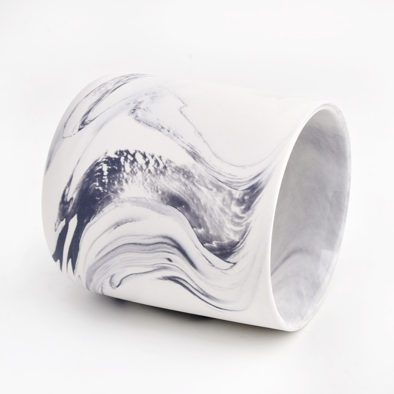 Handmade Scented Fashionable Candle Holder Ceramic Vessel Candle Jar for Home Decoration