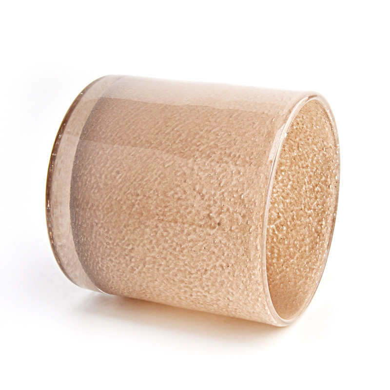 Handmade Colorful Candle Vessel Large Cylinder Glass Candle Jars