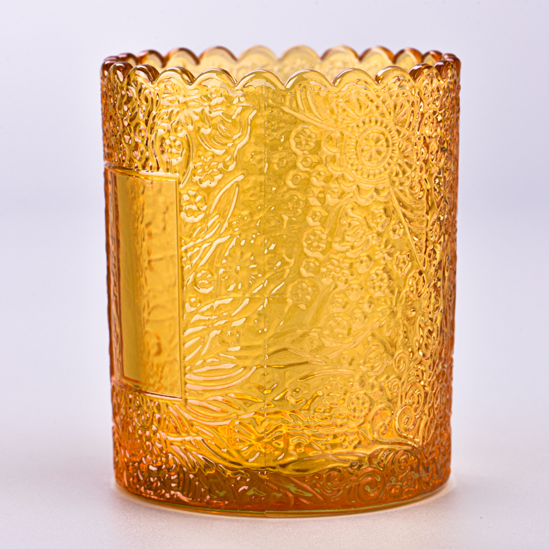 custom transparent color soy wax glass jar scented candle wholesale