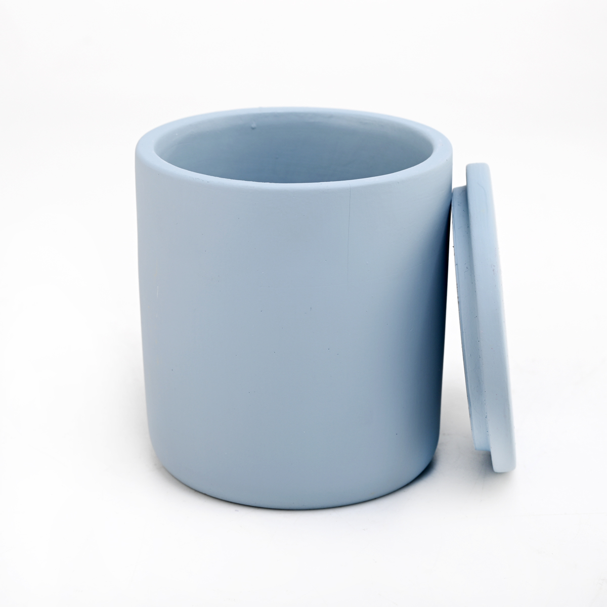 300ml Concrete Candle Holder With Lids