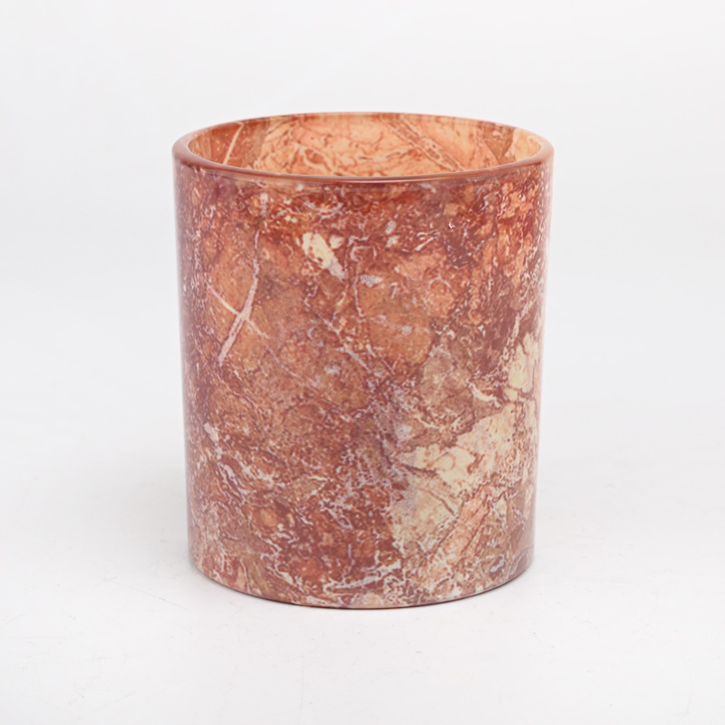 Colored glass candle jar 300ml 8oz glass candle vessel