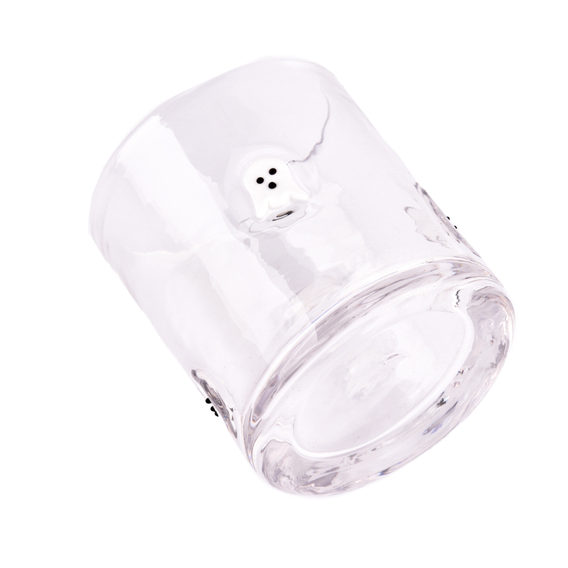 Manual Craft Irregular Glass Candle Holders Clear Candle Glass