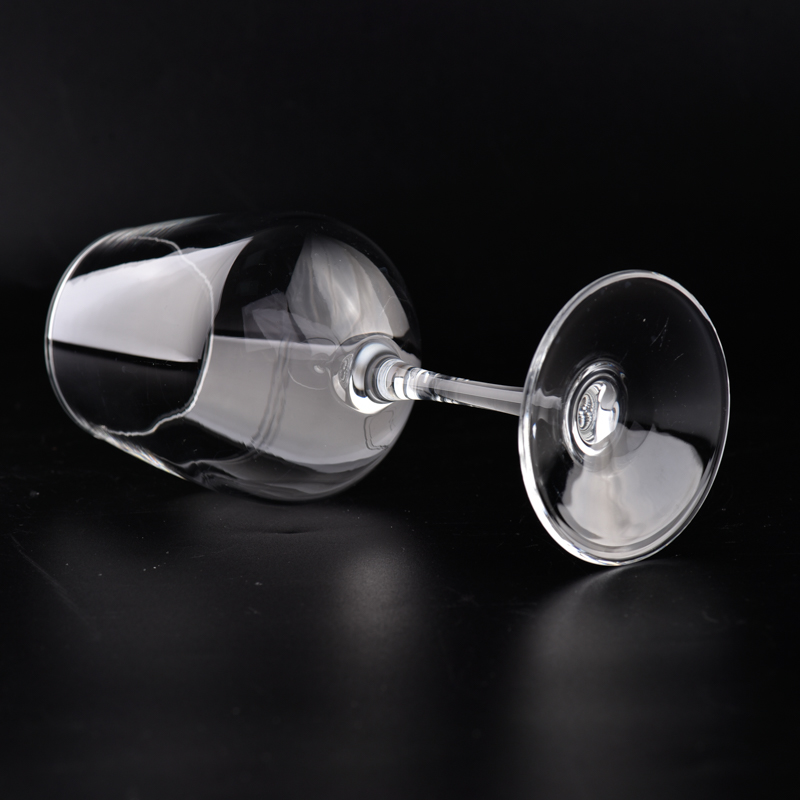 customized 300ml glass wine cup goblet crystal wine glasses sets