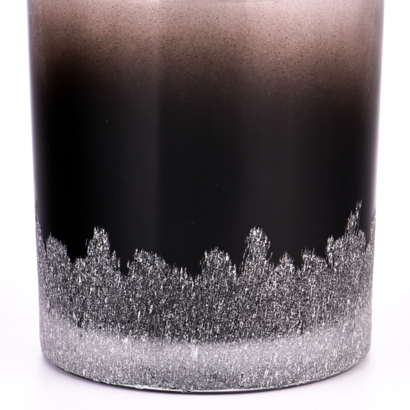 Unique Ombre Color Gradient Color Glass Candle Holders