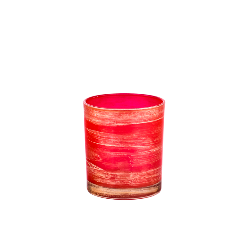 Unique Red 300ml Glass Candle Holders