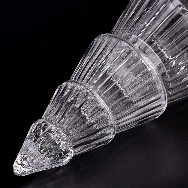 Christmas Decoration Glass Candle Jar with Lids Christmas Decoration Glass Candle Jar with Lids