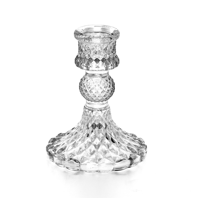 High Quality Clear Glass Candlesticks Manufacturer