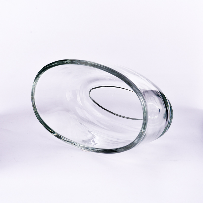 home decor 20oz round glass candle holder