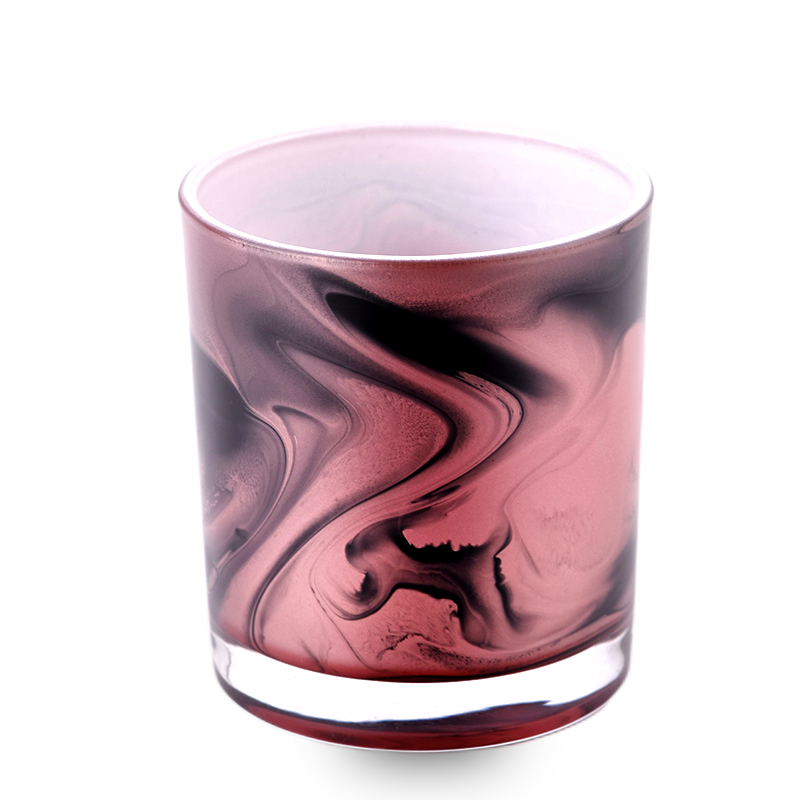 Beautiful Glass Candle Holders For Decoration 300ml Glass Candle Vessels Wholesale