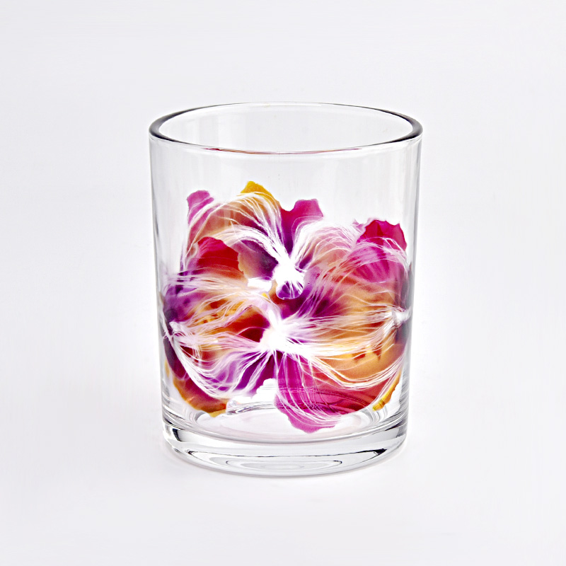 Custom 530ml Cylinder Glass Candle Jars Wholesale