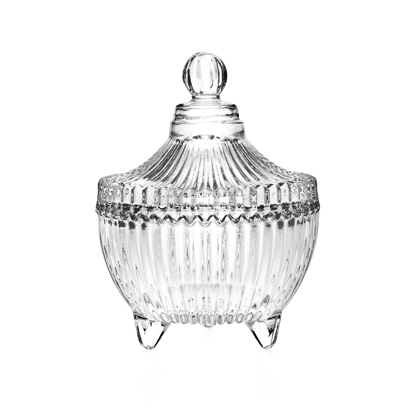 Glass Container With Lids For Candle Making Glass Storage Container